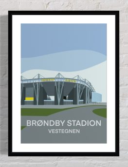 Brøndby Stadion byplakater til stuen